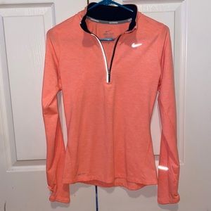 Coral extra small Nike quarter zip up
